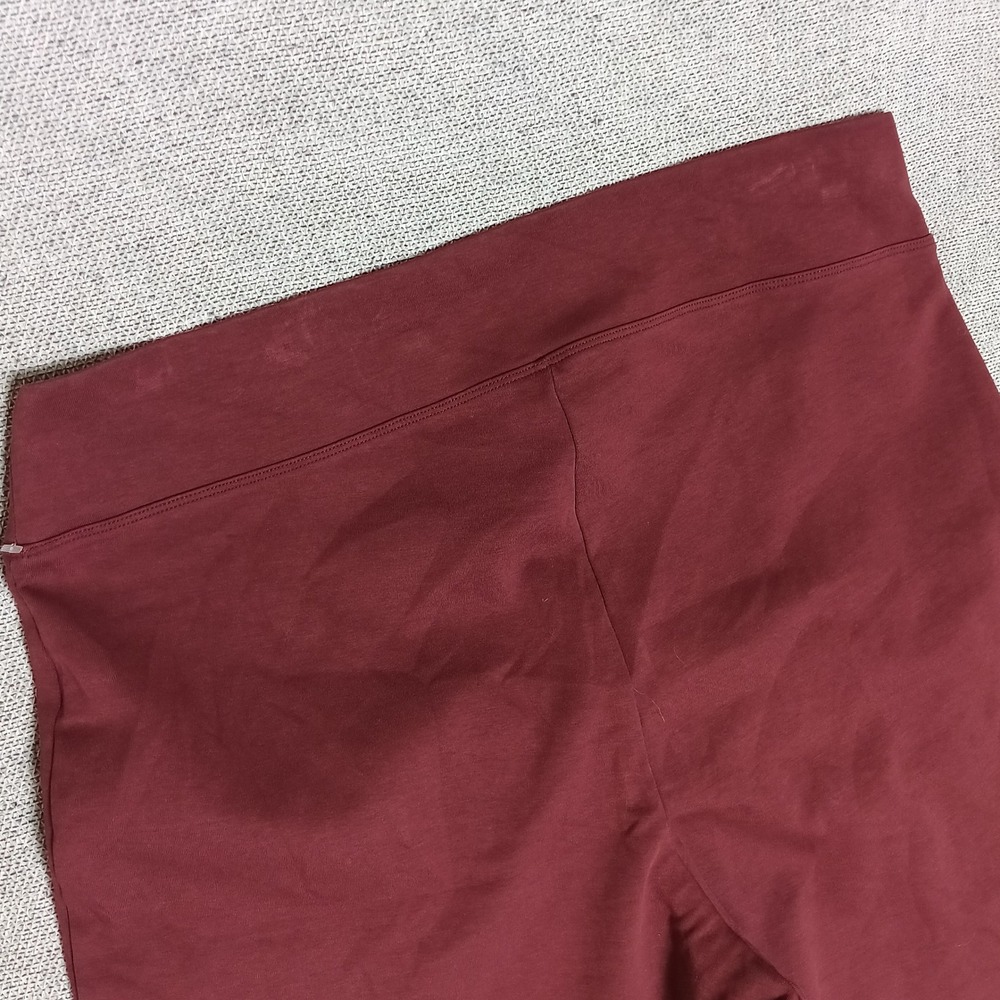 Old Navy Dynamic Fleece Flare Pants Womens XXL Tall Burgundy Excellent Pintuck - Picture 5 of 5